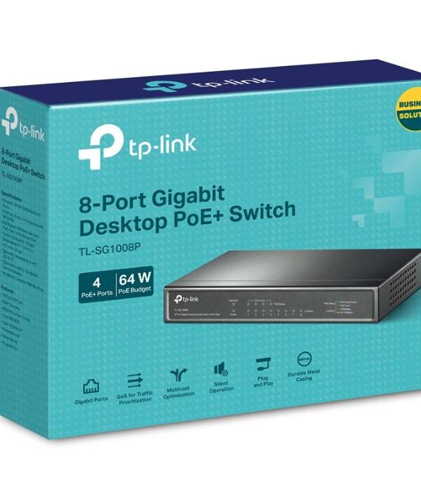 Switch Tp-Link 8P (TL-SG1008P) 10/100/1000 Poe