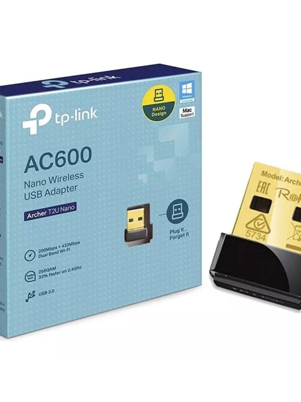 Placa de Red USB Tp-Link (ARCHERT2UNANO) Dual Band
