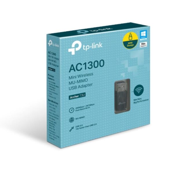 Placa de Red USB Nano Tp-Link (ARCHERT3UN) Dual Band AC1300 Placa de Red USB Nano Tp-Link (ARCHERT3UN) Dual Band AC1300